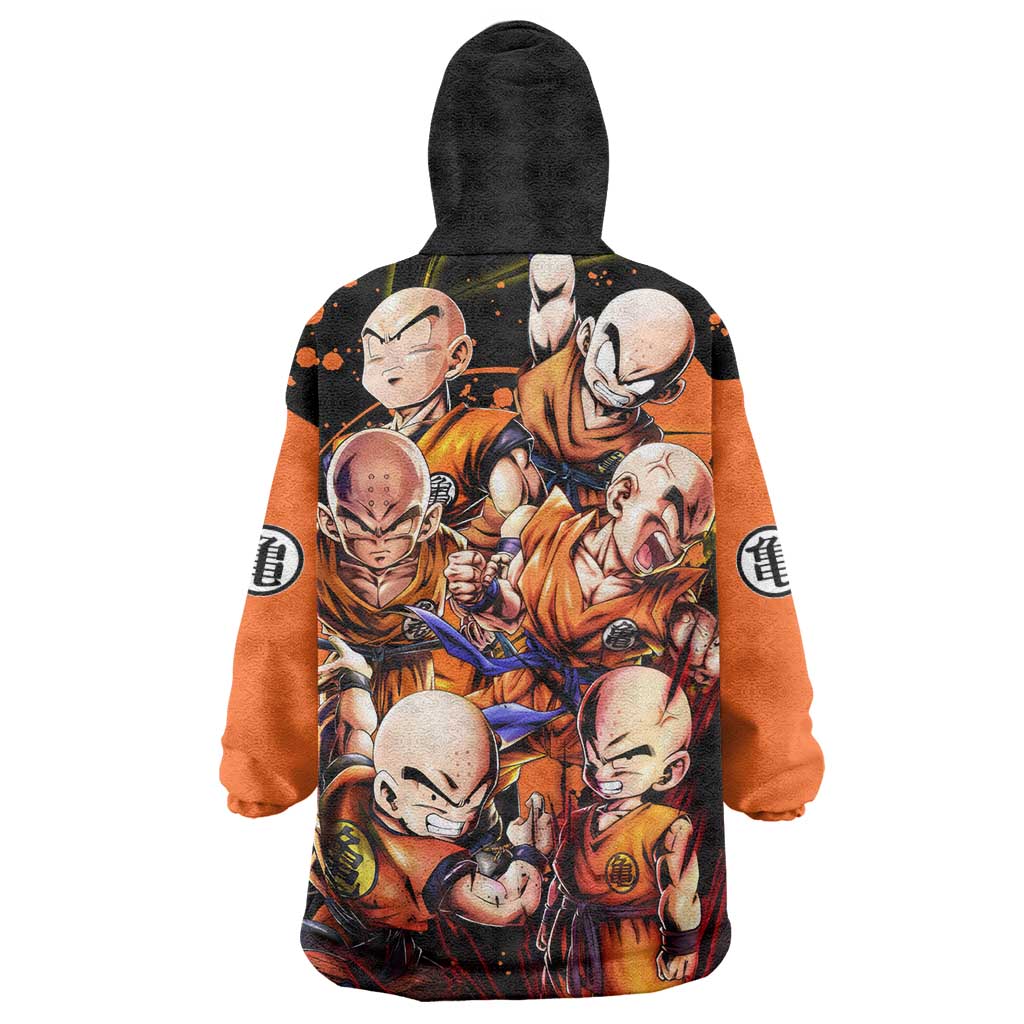 Krillin  - Dragon Ball Wearable Blanket Hoodie Anime Style