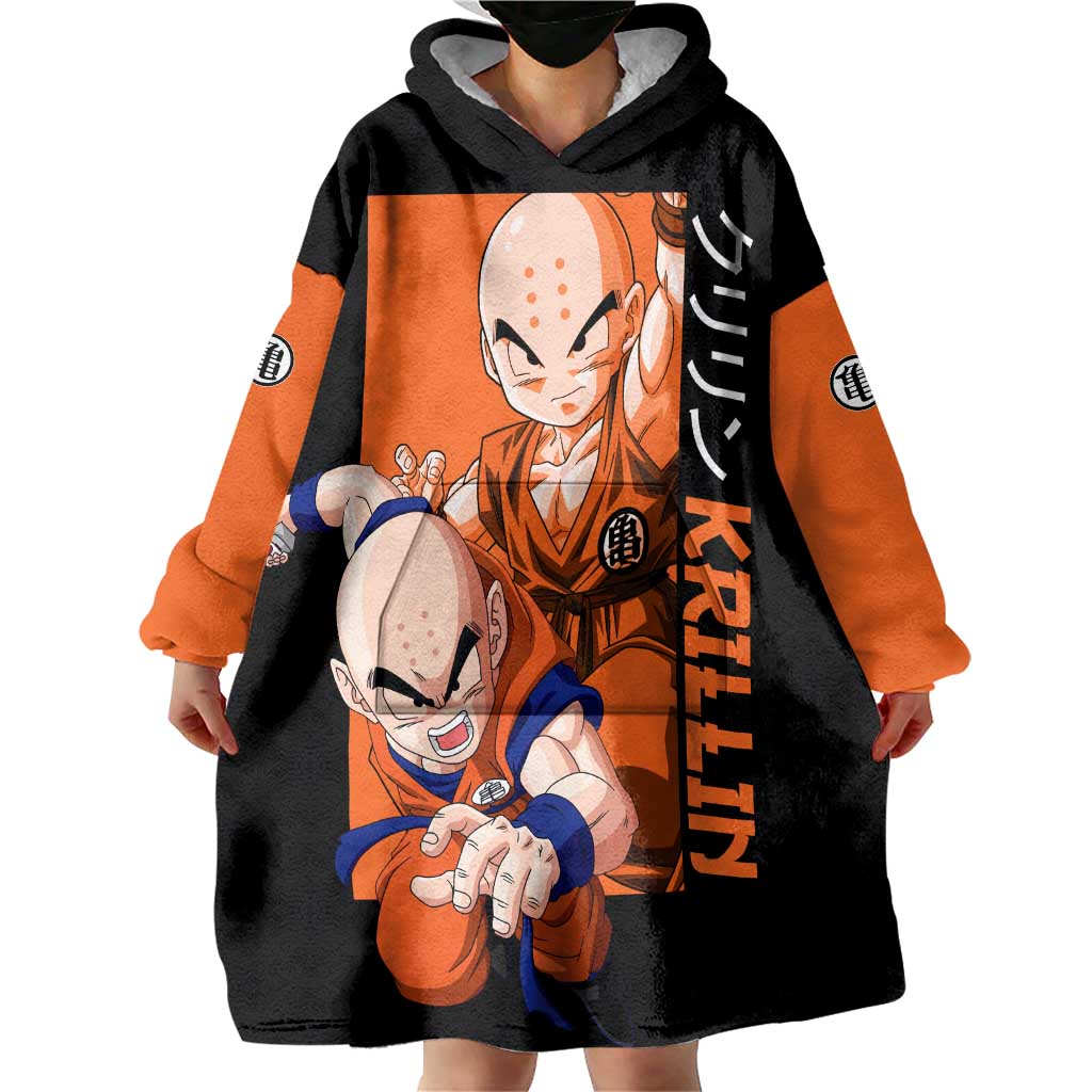 Krillin  - Dragon Ball Wearable Blanket Hoodie Anime Style