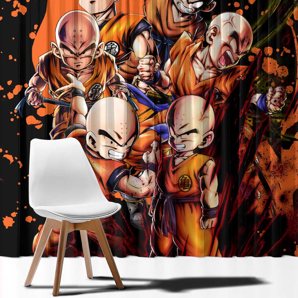 Krillin  - Dragon Ball Window Curtain Anime Style