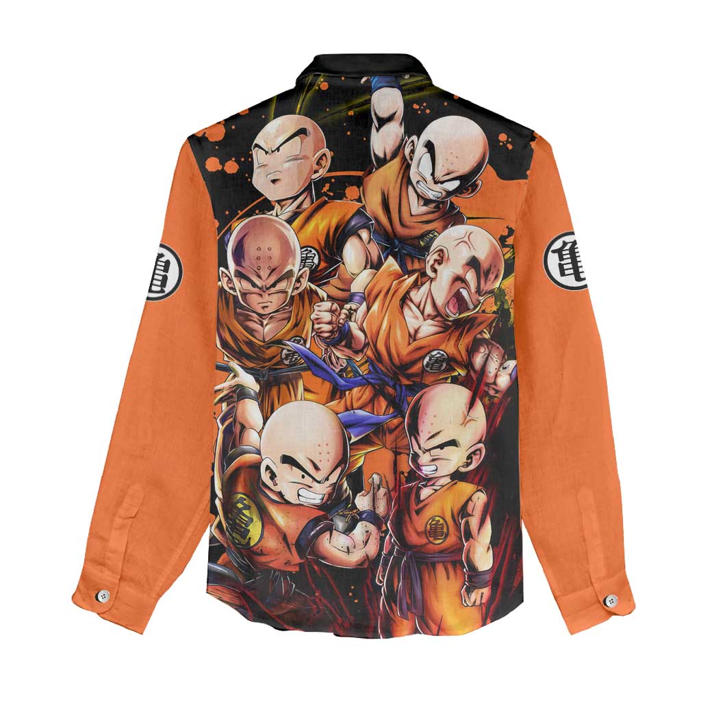 Krillin  - Dragon Ball Women Casual Shirt Anime Style