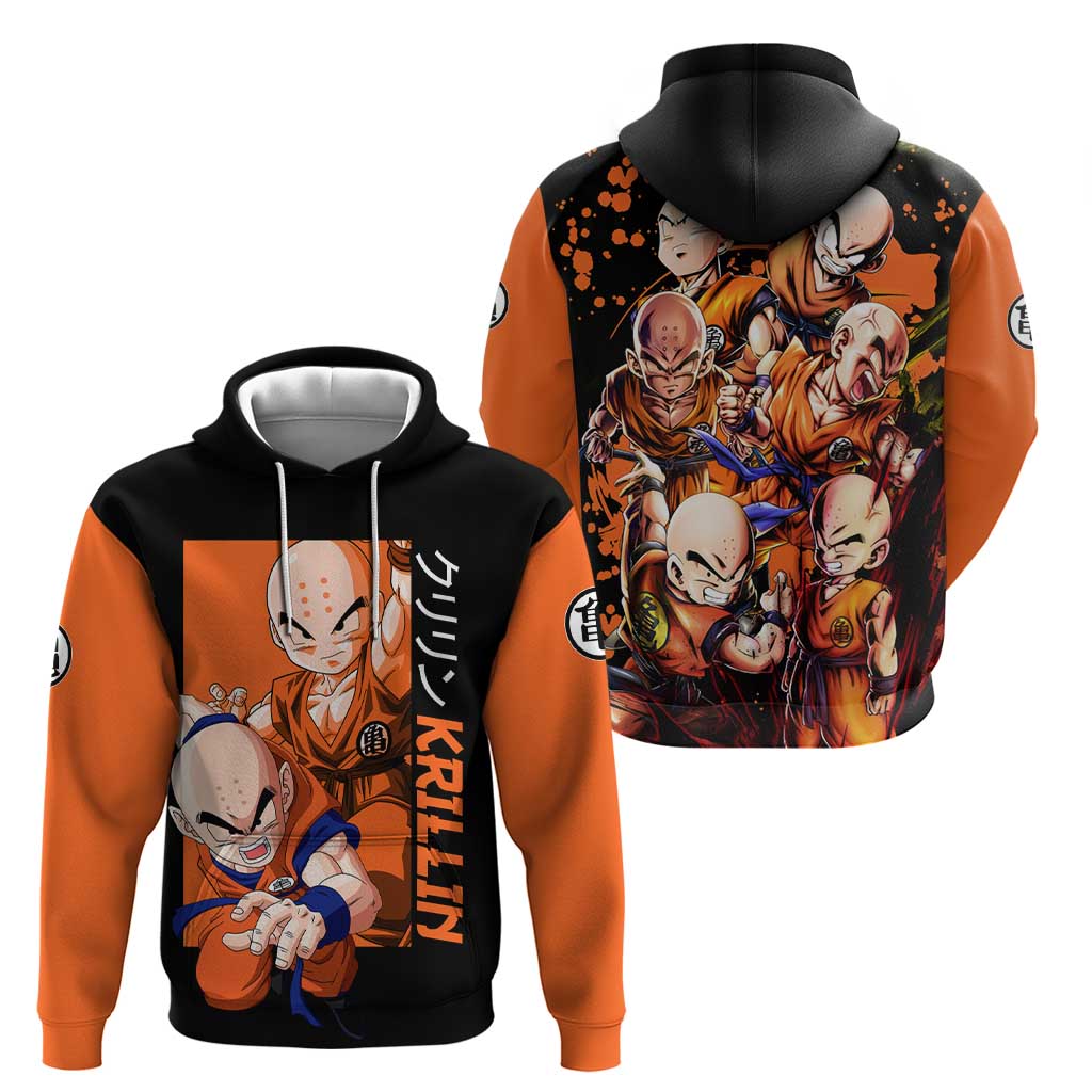 Krillin  - Dragon Ball Zip Hoodie Anime Style