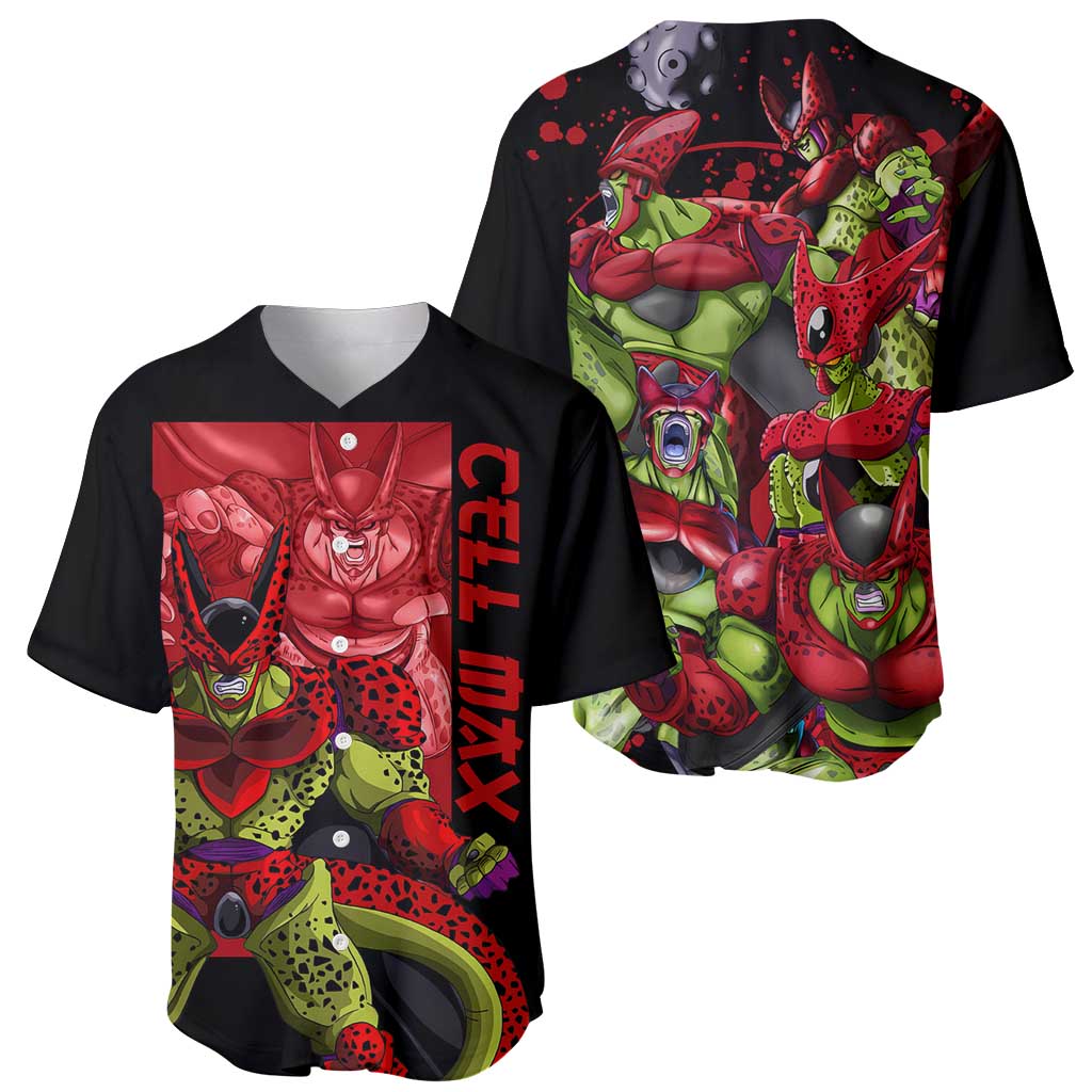 Cell Max - Dragon Ball Baseball Jersey Anime Art Style - The Mazicc