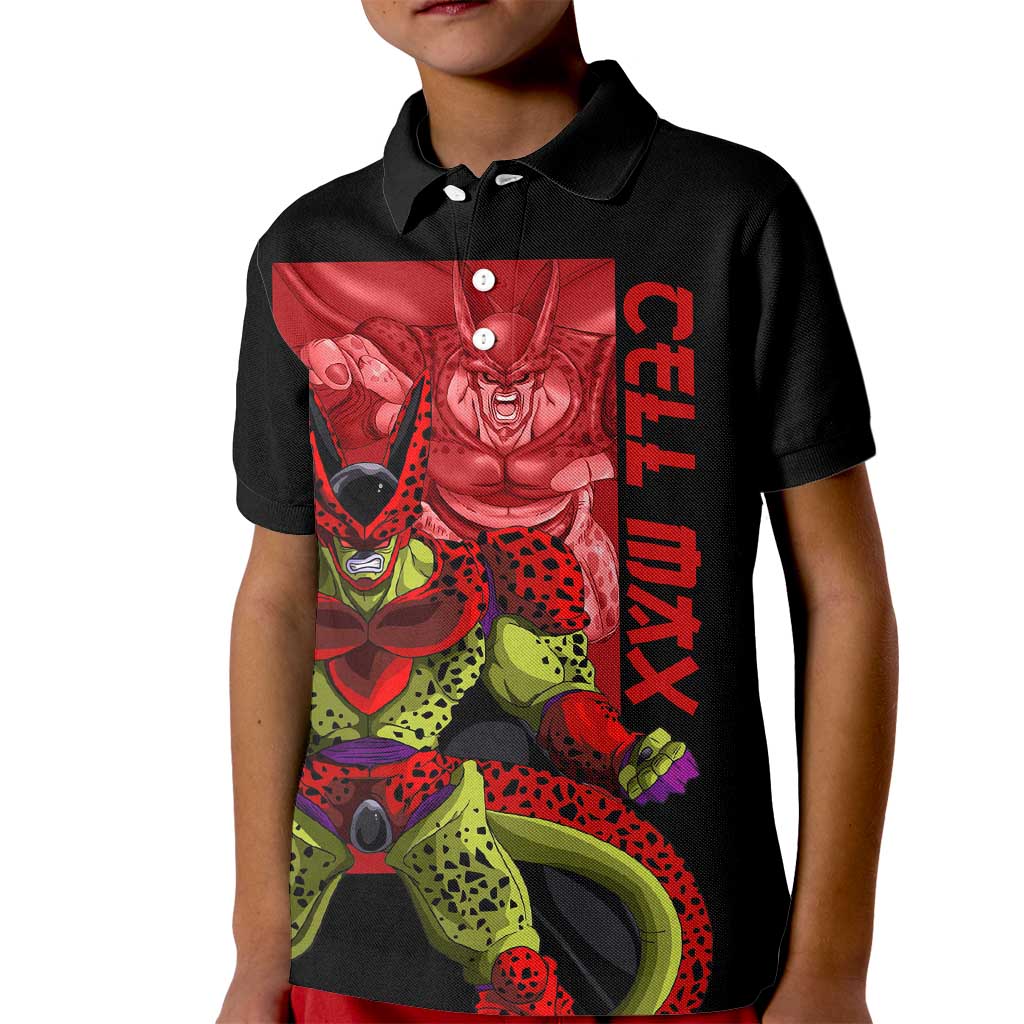 Cell Max - Dragon Ball Kid Polo Shirt Anime Art Style - The Mazicc