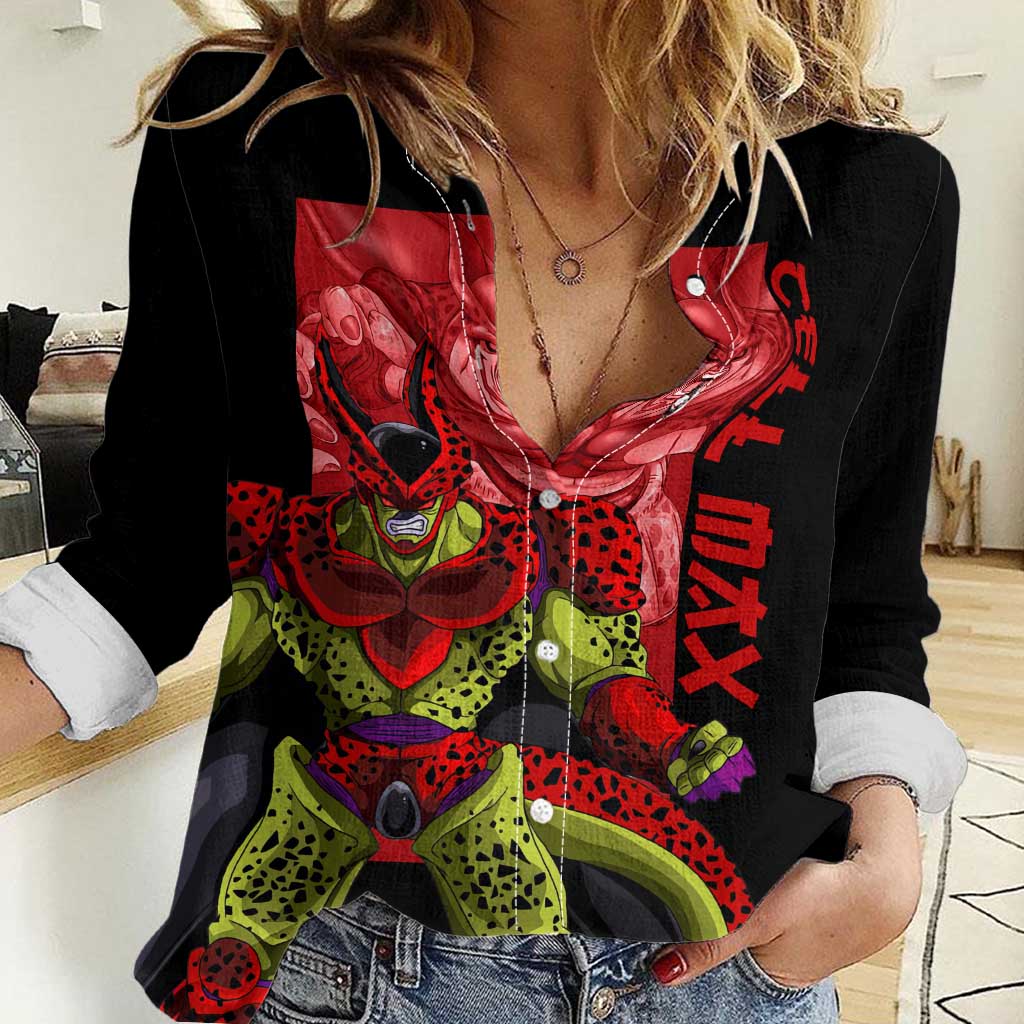 Cell Max - Dragon Ball Women Casual Shirt Anime Art Style - The Mazicc