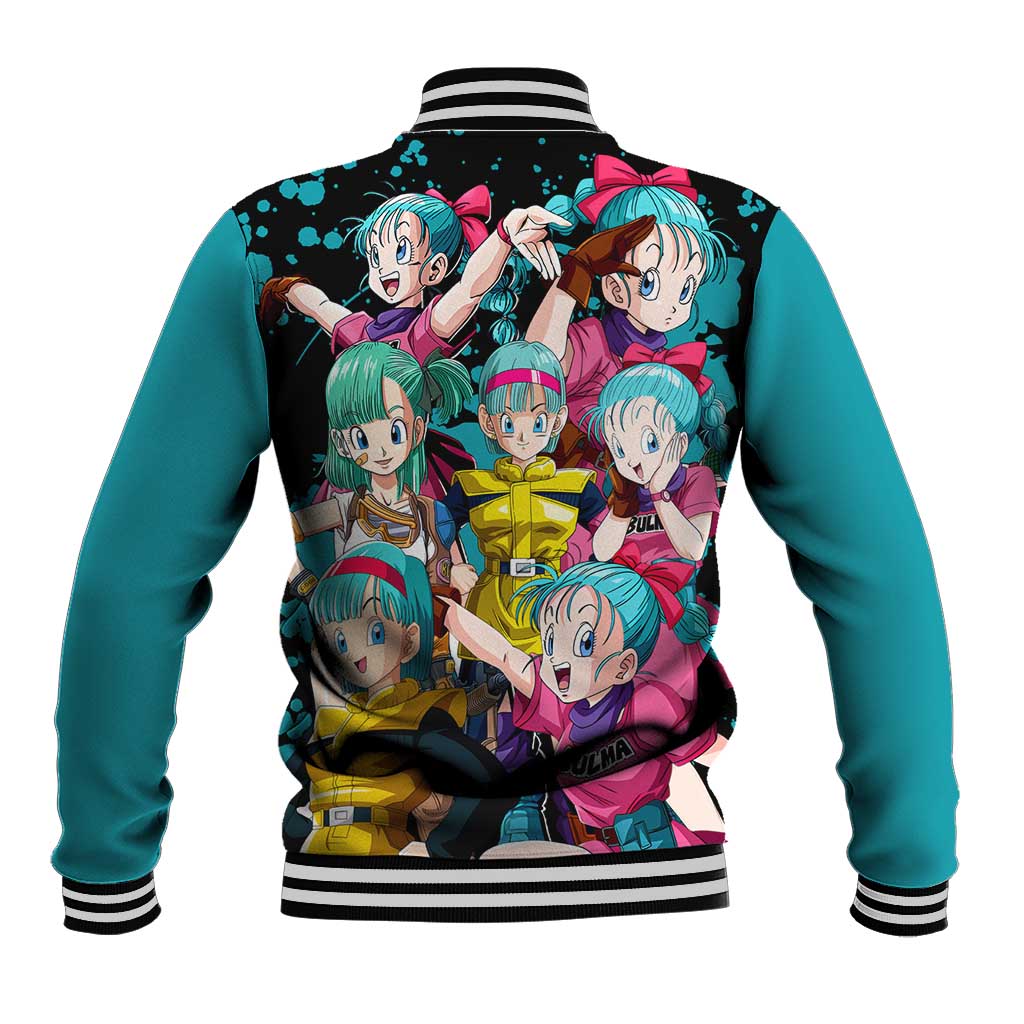 Bulma - Dragon Ball Baseball Jacket Anime Art Style - The Mazicc