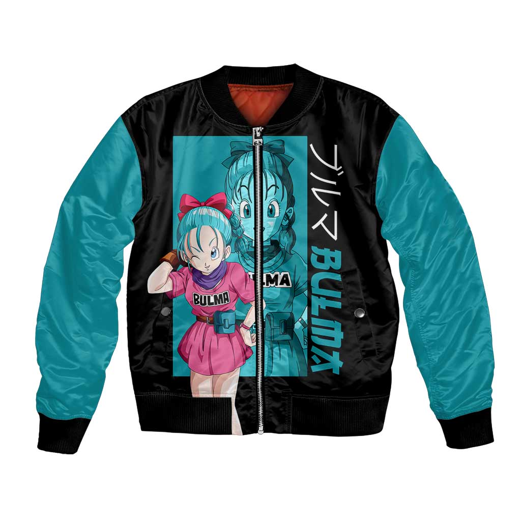 Bulma - Dragon Ball Bomber Jacket Anime Art Style - The Mazicc