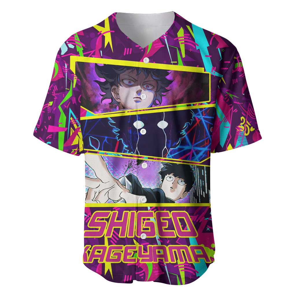 Shigeo Kageyama - Mob Psycho 100 Baseball Jersey Anime Style