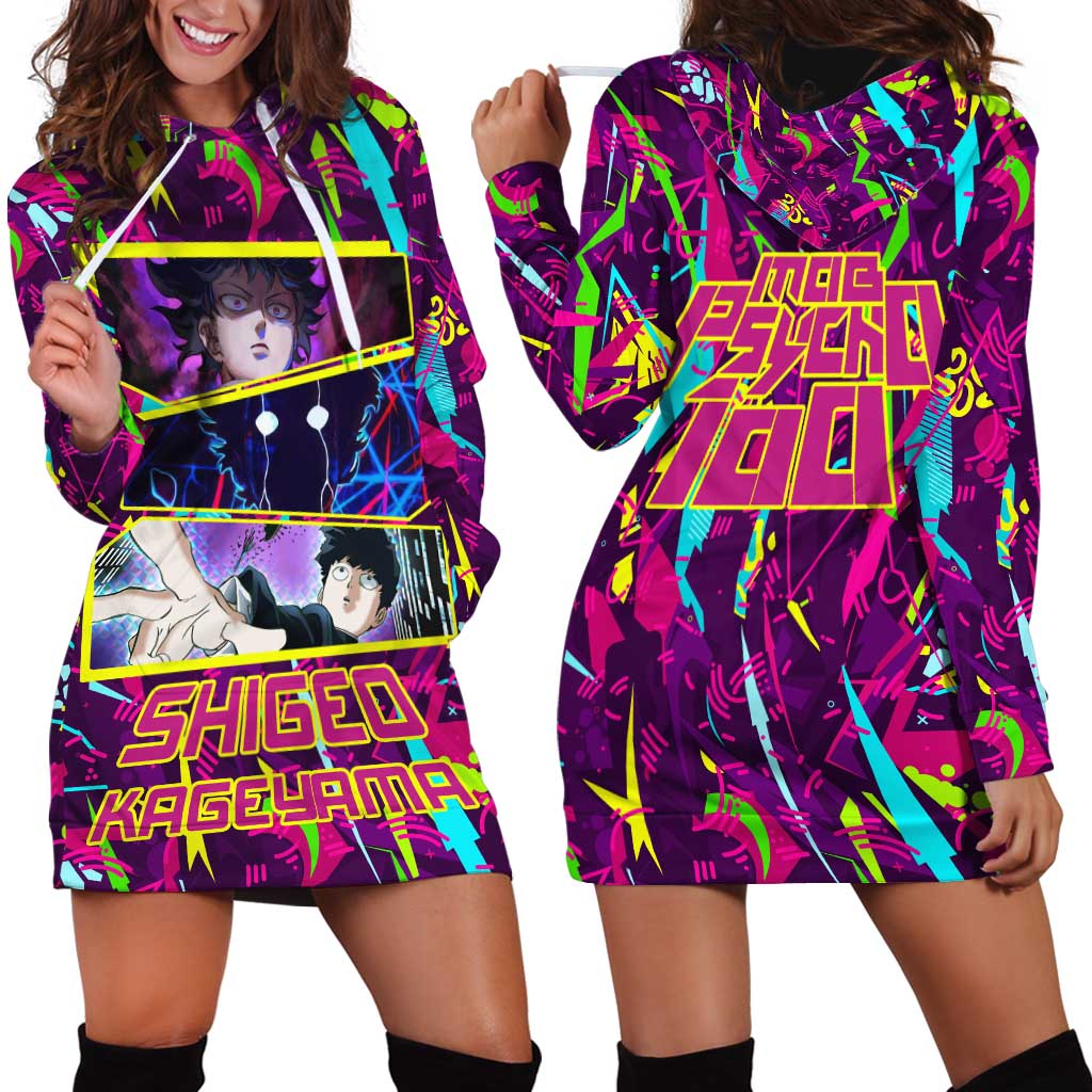 Shigeo Kageyama - Mob Psycho 100 Hoodie Dress Anime Style