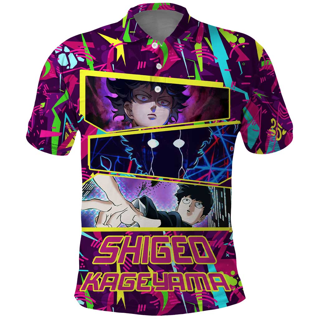 Shigeo Kageyama - Mob Psycho 100 Polo Shirt Anime Style