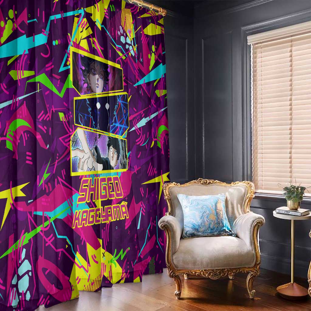 Shigeo Kageyama - Mob Psycho 100 Window Curtain Anime Style