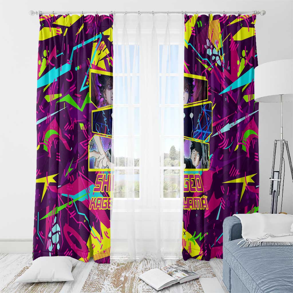 Shigeo Kageyama - Mob Psycho 100 Window Curtain Anime Style