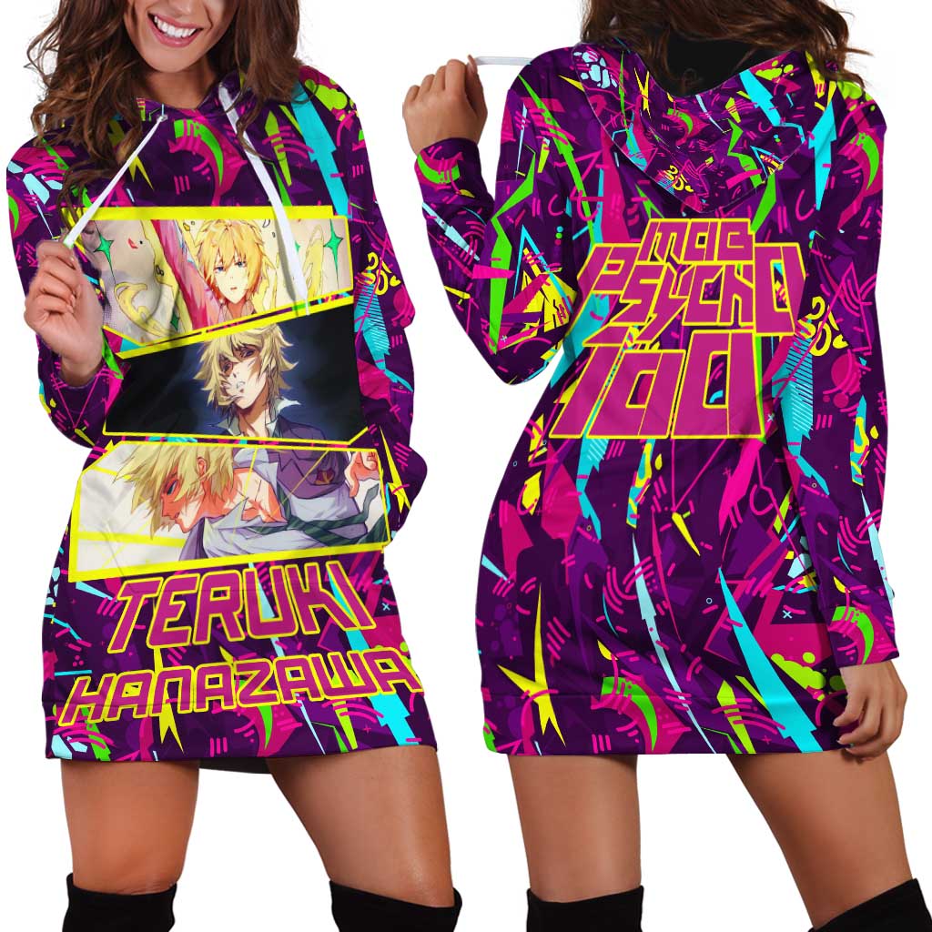 Teruki Hanazaw - Mob Psycho 100 Hoodie Dress Anime Style