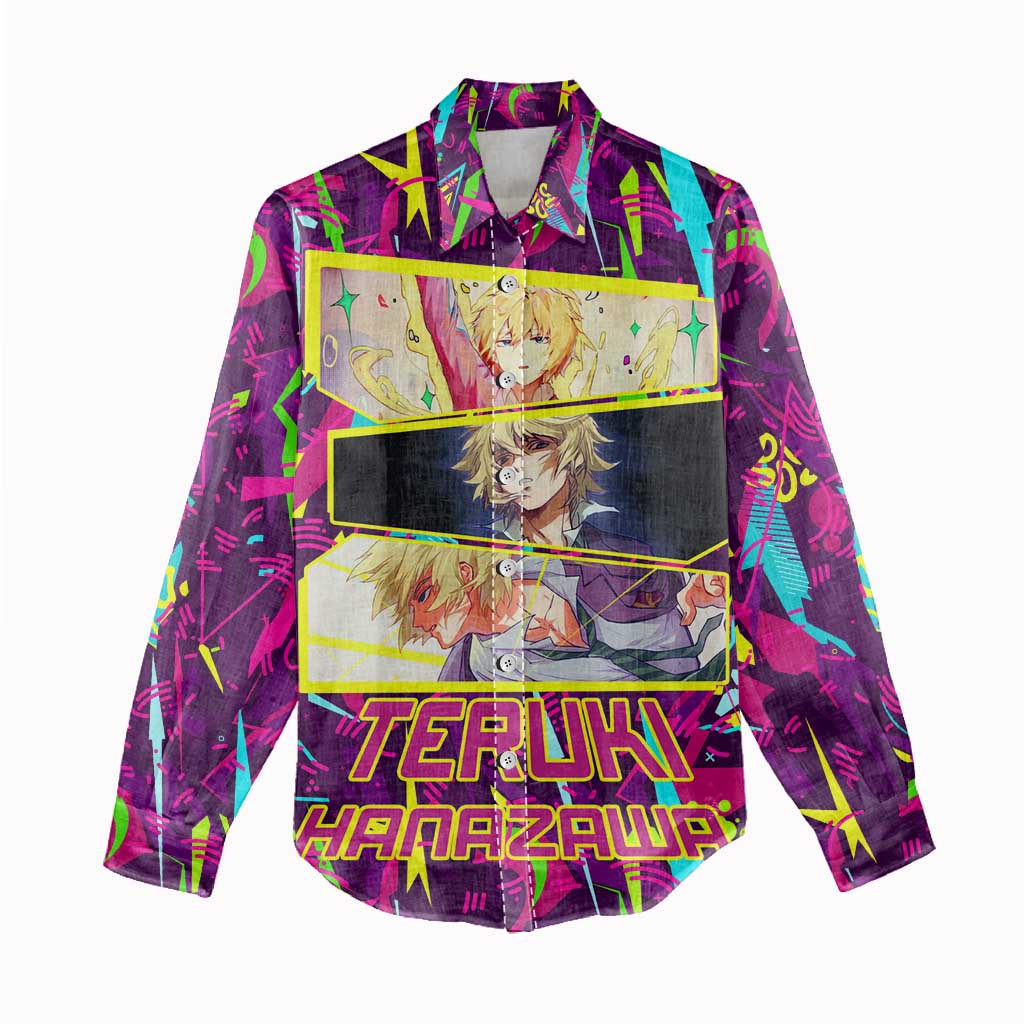 Teruki Hanazaw - Mob Psycho 100 Women Casual Shirt Anime Style
