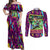 Ekubo - Mob Psycho 100 Couples Matching Off Shoulder Maxi Dress and Long Sleeve Button Shirt Anime Style