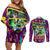 Ekubo - Mob Psycho 100 Couples Matching Off Shoulder Short Dress and Long Sleeve Button Shirt Anime Style