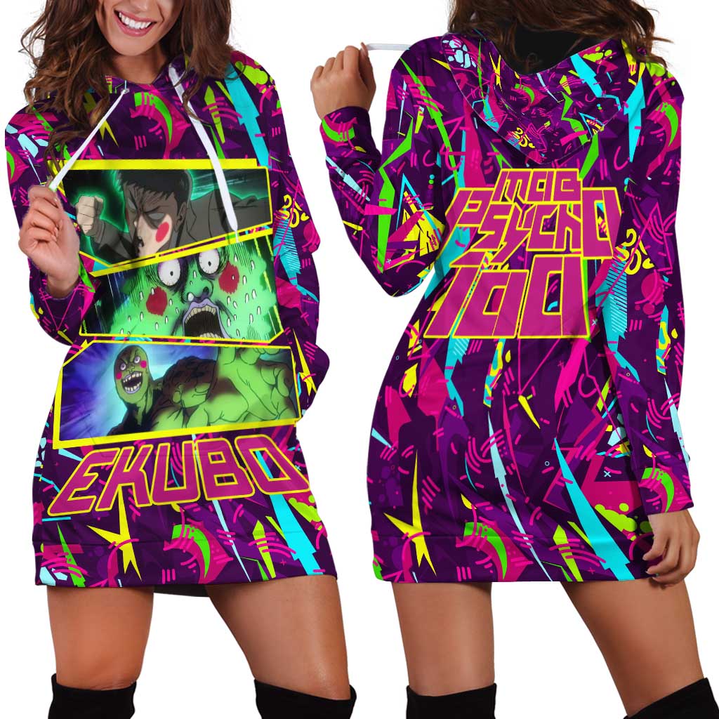 Ekubo - Mob Psycho 100 Hoodie Dress Anime Style