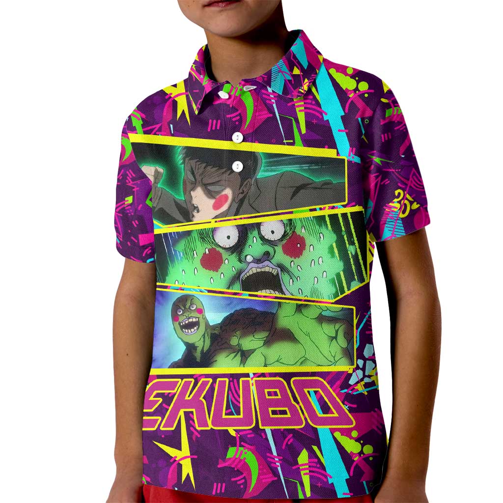 Ekubo - Mob Psycho 100 Kid Polo Shirt Anime Style