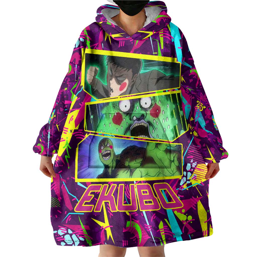 Ekubo - Mob Psycho 100 Wearable Blanket Hoodie Anime Style