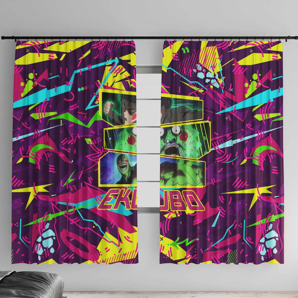 Ekubo - Mob Psycho 100 Window Curtain Anime Style