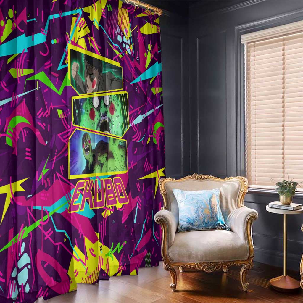 Ekubo - Mob Psycho 100 Window Curtain Anime Style
