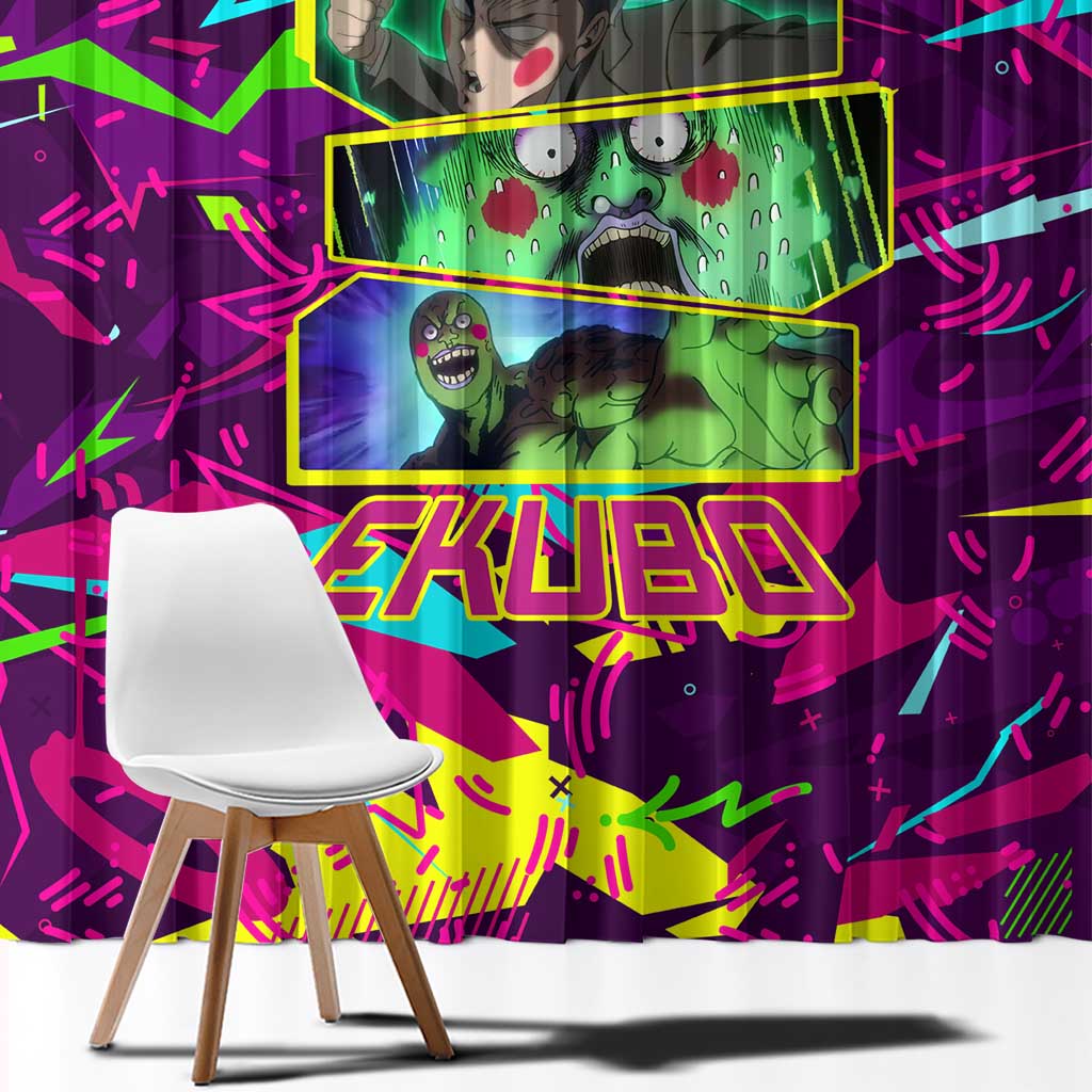 Ekubo - Mob Psycho 100 Window Curtain Anime Style