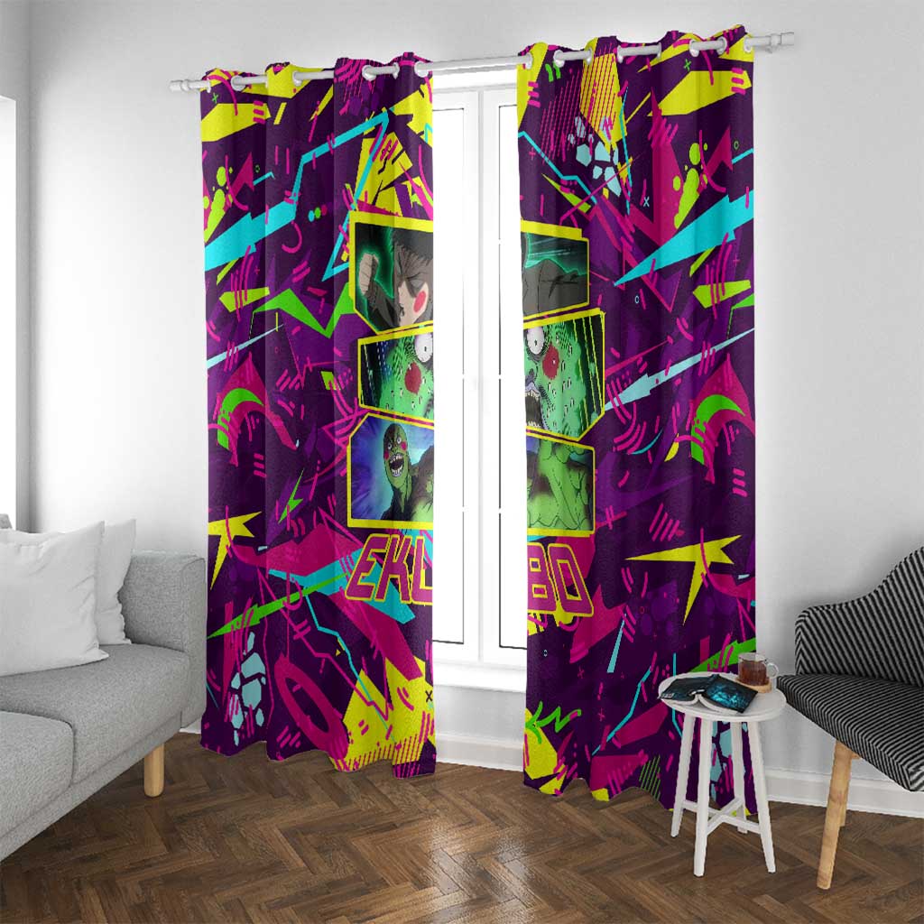 Ekubo - Mob Psycho 100 Window Curtain Anime Style