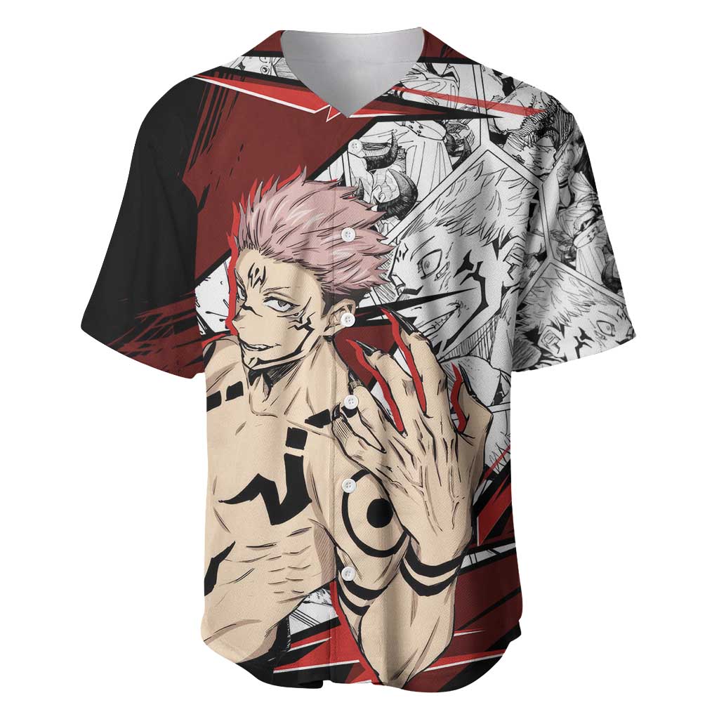 Ryomen Sukuna - Jujutsu Kaisen Baseball Jersey Anime Mix Manga Style