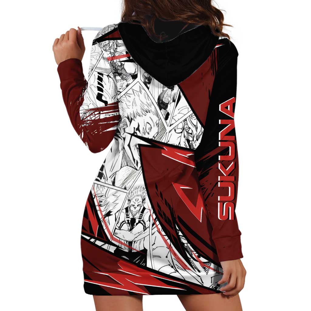 Ryomen Sukuna - Jujutsu Kaisen Hoodie Dress Anime Mix Manga Style