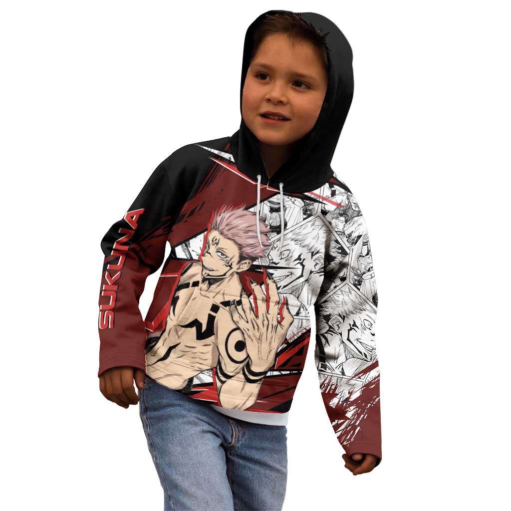 Ryomen Sukuna - Jujutsu Kaisen Kid Hoodie Anime Mix Manga Style