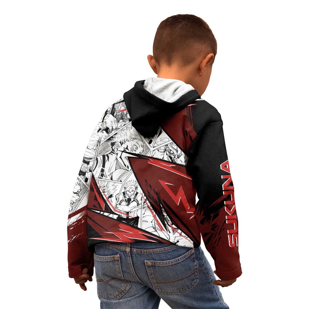 Ryomen Sukuna - Jujutsu Kaisen Kid Hoodie Anime Mix Manga Style