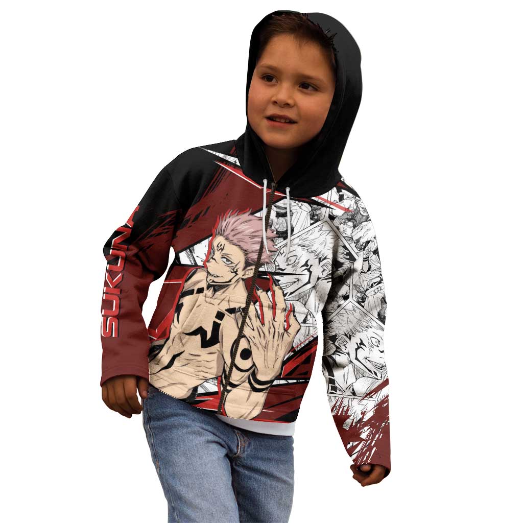 Ryomen Sukuna - Jujutsu Kaisen Kid Hoodie Anime Mix Manga Style