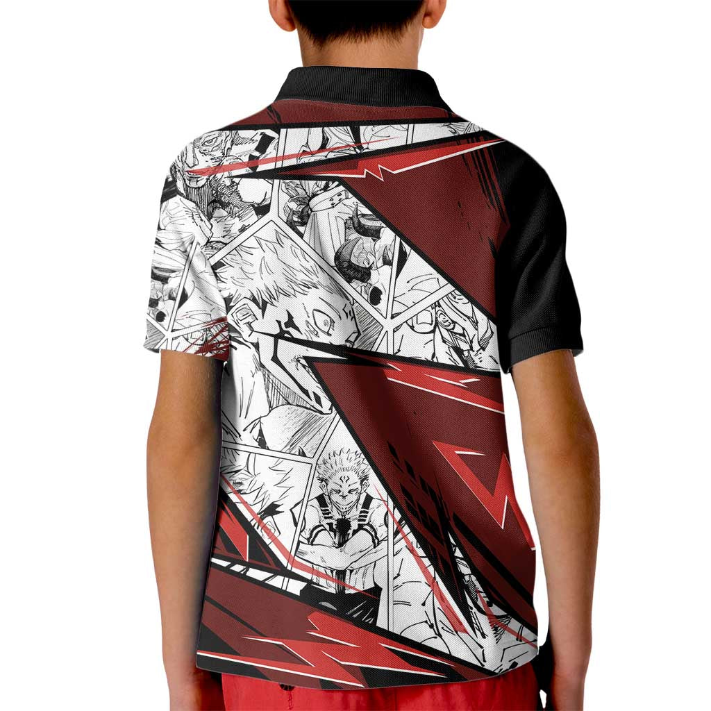 Ryomen Sukuna - Jujutsu Kaisen Kid Polo Shirt Anime Mix Manga Style