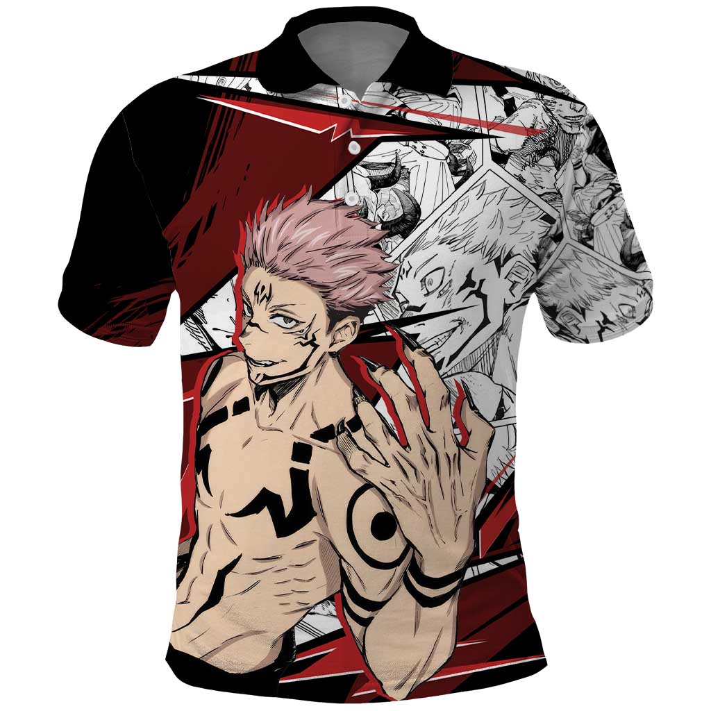 Ryomen Sukuna - Jujutsu Kaisen Polo Shirt Anime Mix Manga Style