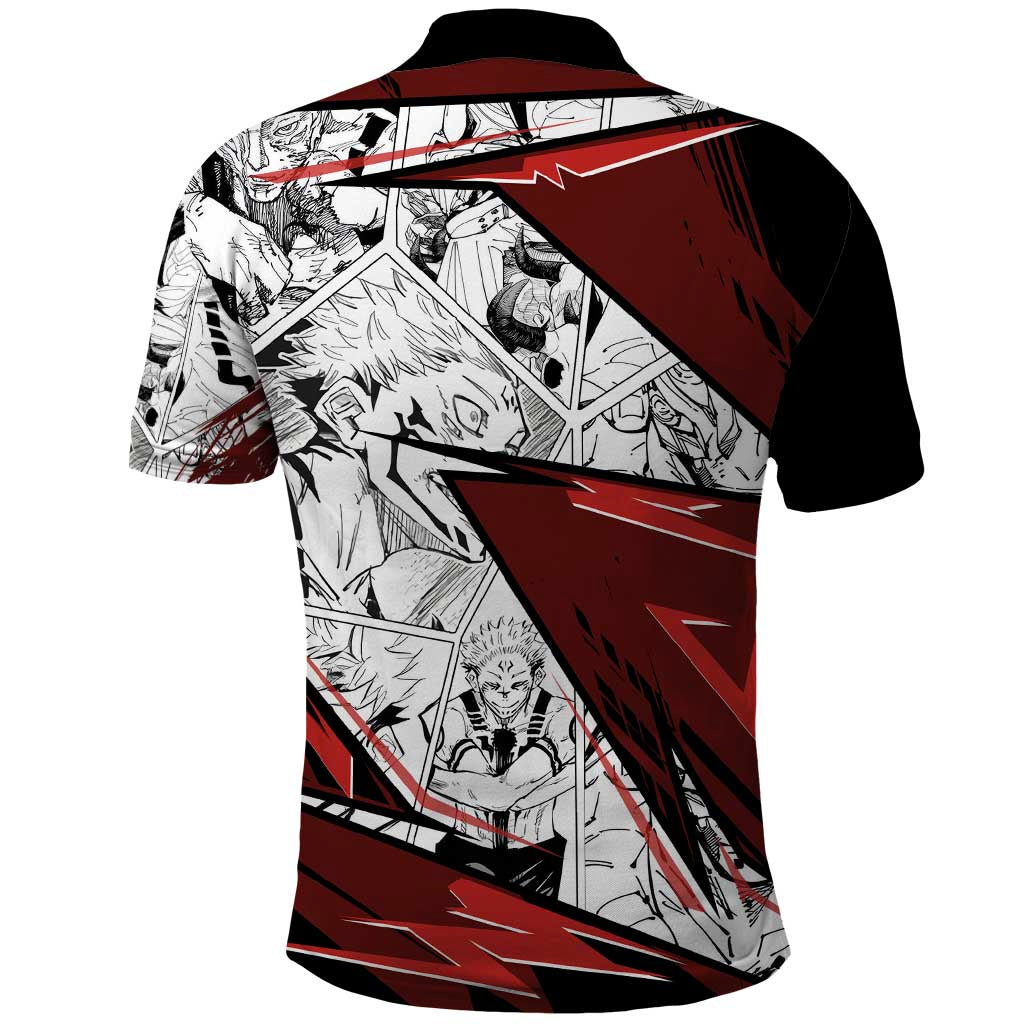 Ryomen Sukuna - Jujutsu Kaisen Polo Shirt Anime Mix Manga Style