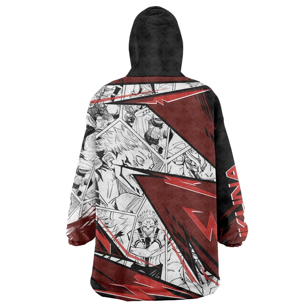 Ryomen Sukuna - Jujutsu Kaisen Wearable Blanket Hoodie Anime Mix Manga Style
