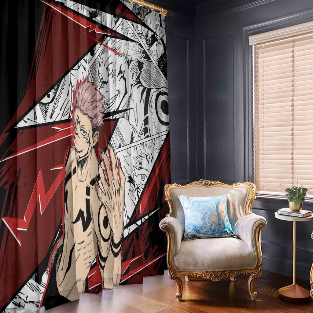 Ryomen Sukuna - Jujutsu Kaisen Window Curtain Anime Mix Manga Style