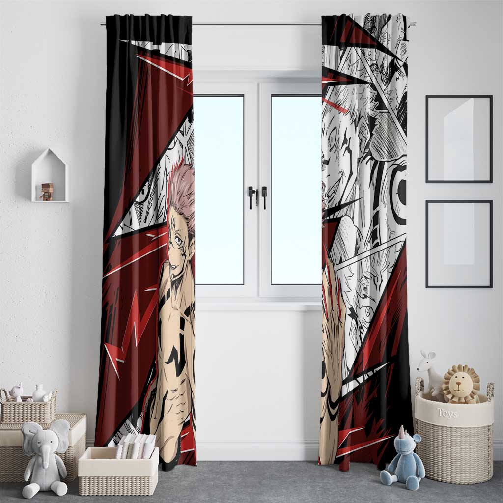 Ryomen Sukuna - Jujutsu Kaisen Window Curtain Anime Mix Manga Style