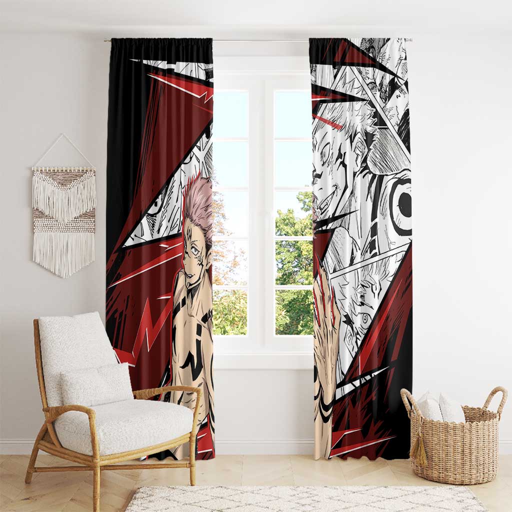 Ryomen Sukuna - Jujutsu Kaisen Window Curtain Anime Mix Manga Style