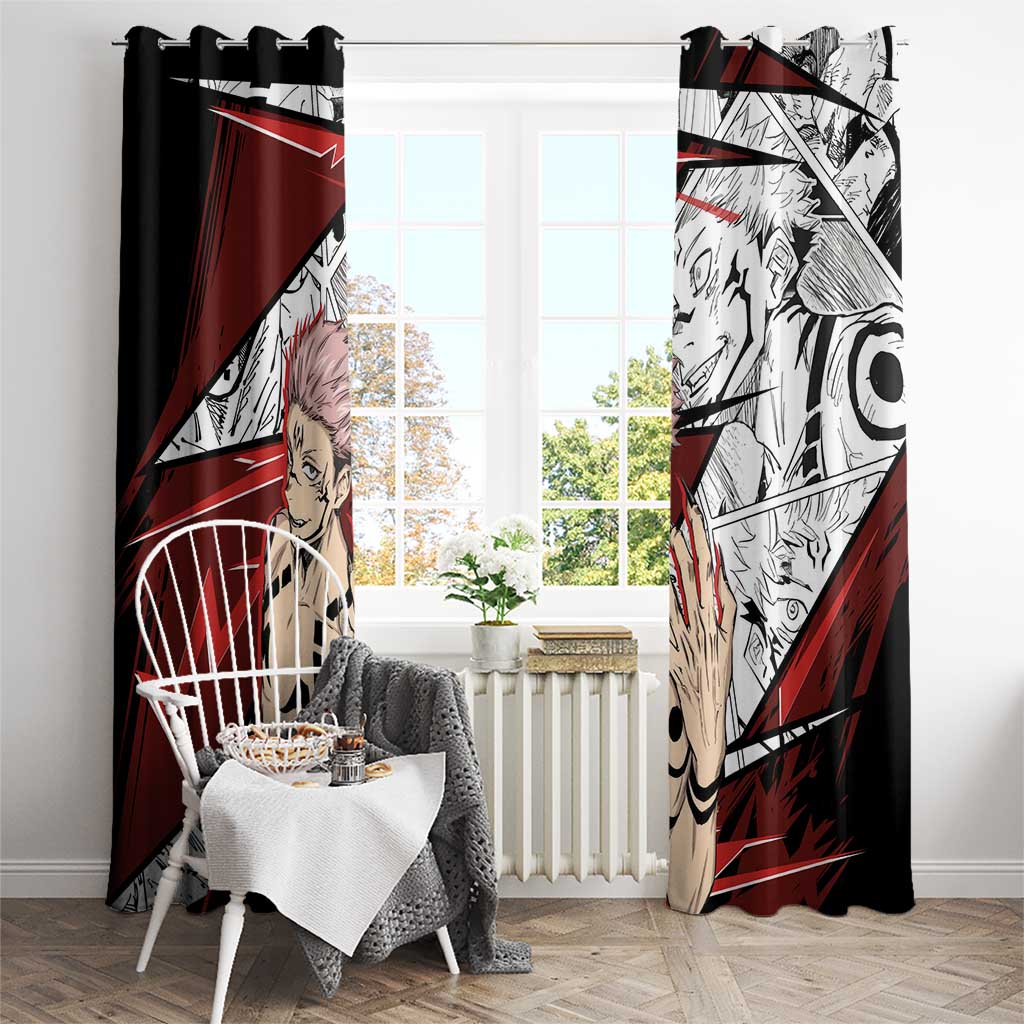 Ryomen Sukuna - Jujutsu Kaisen Window Curtain Anime Mix Manga Style