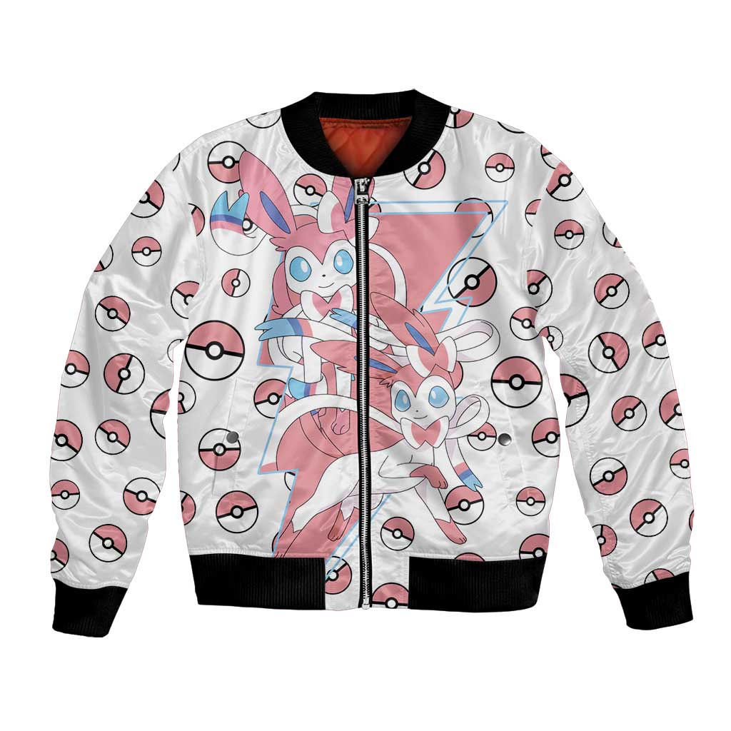 Sylveon - Poke Ball Bomber Jacket Anime Style