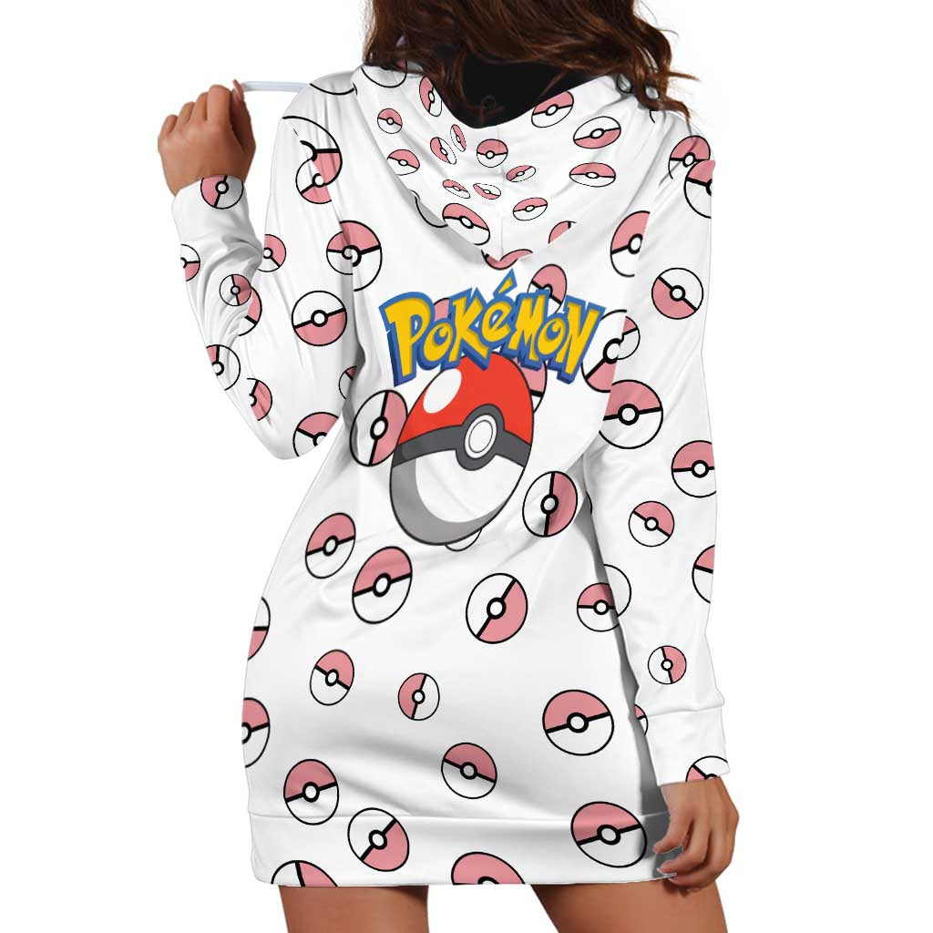 Sylveon - Poke Ball Hoodie Dress Anime Style