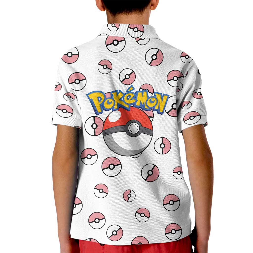 Sylveon - Poke Ball Kid Polo Shirt Anime Style