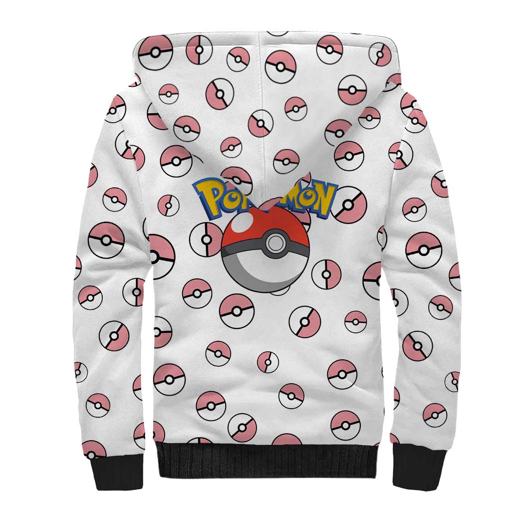 Sylveon - Poke Ball Sherpa Hoodie Anime Style