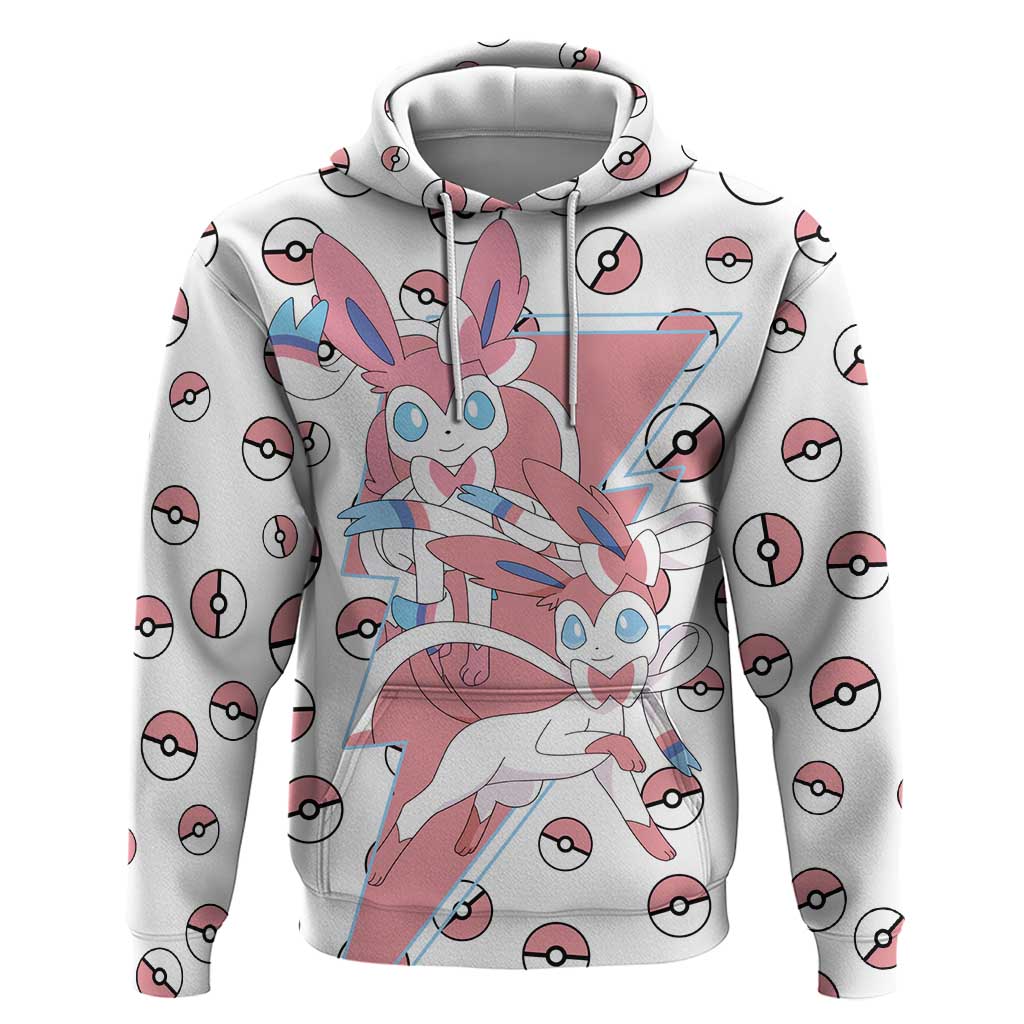 Sylveon - Poke Ball Zip Hoodie Anime Style