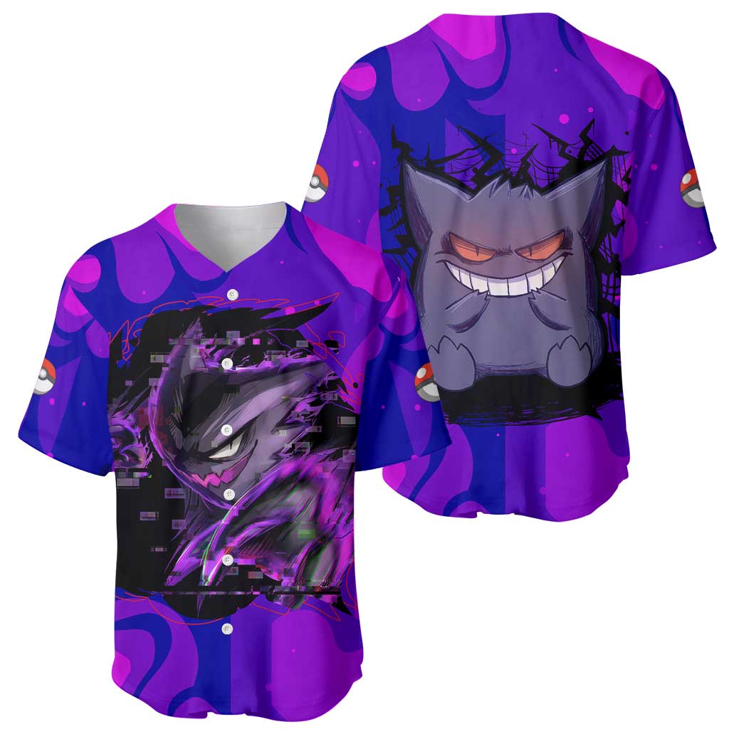 Gengar - Poke Baseball Jersey Anime Style