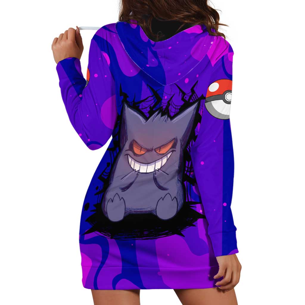 Gengar - Poke Hoodie Dress Anime Style
