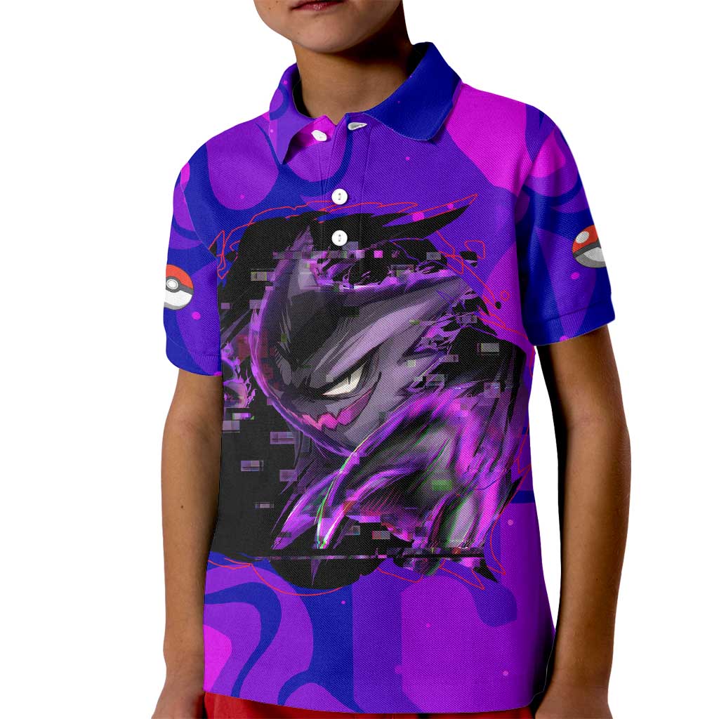 Gengar - Poke Kid Polo Shirt Anime Style