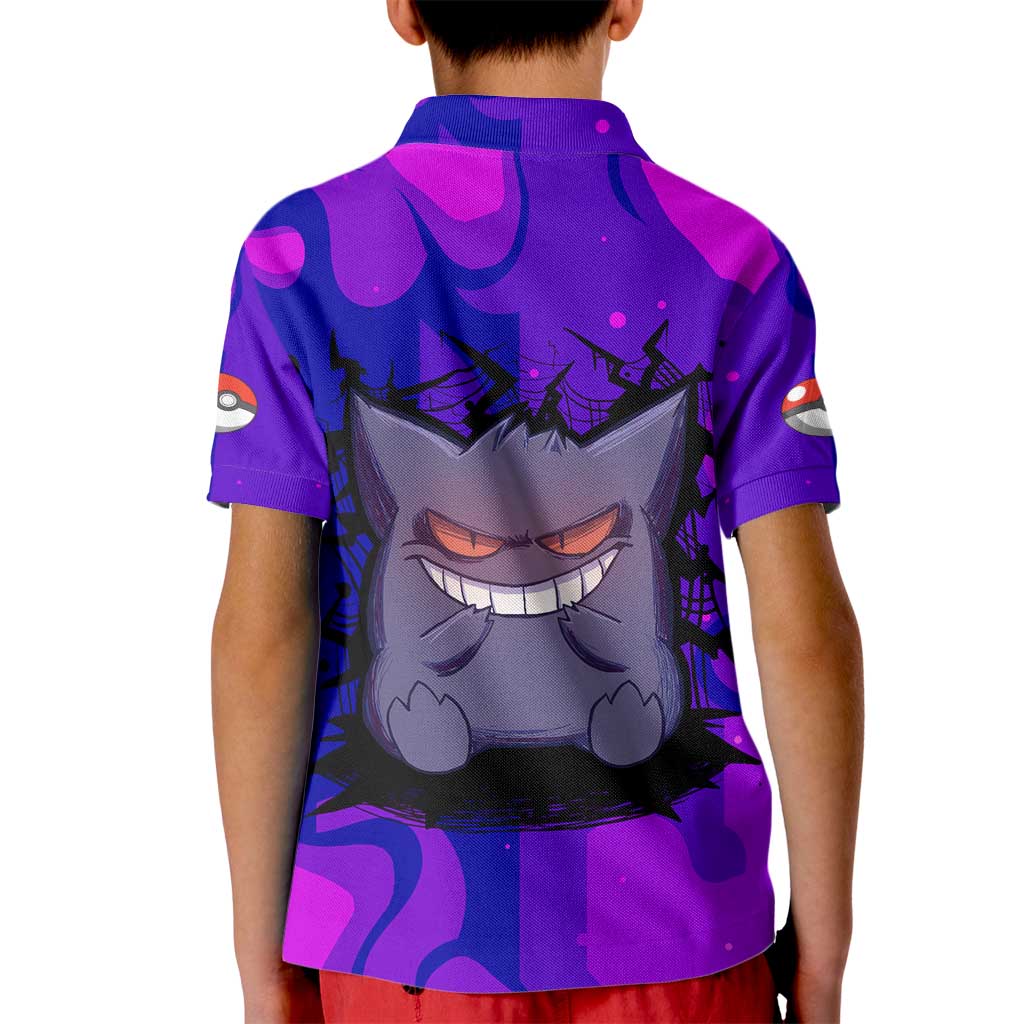 Gengar - Poke Kid Polo Shirt Anime Style