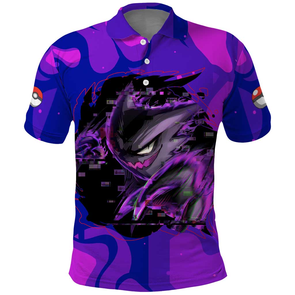 Gengar - Poke Polo Shirt Anime Style