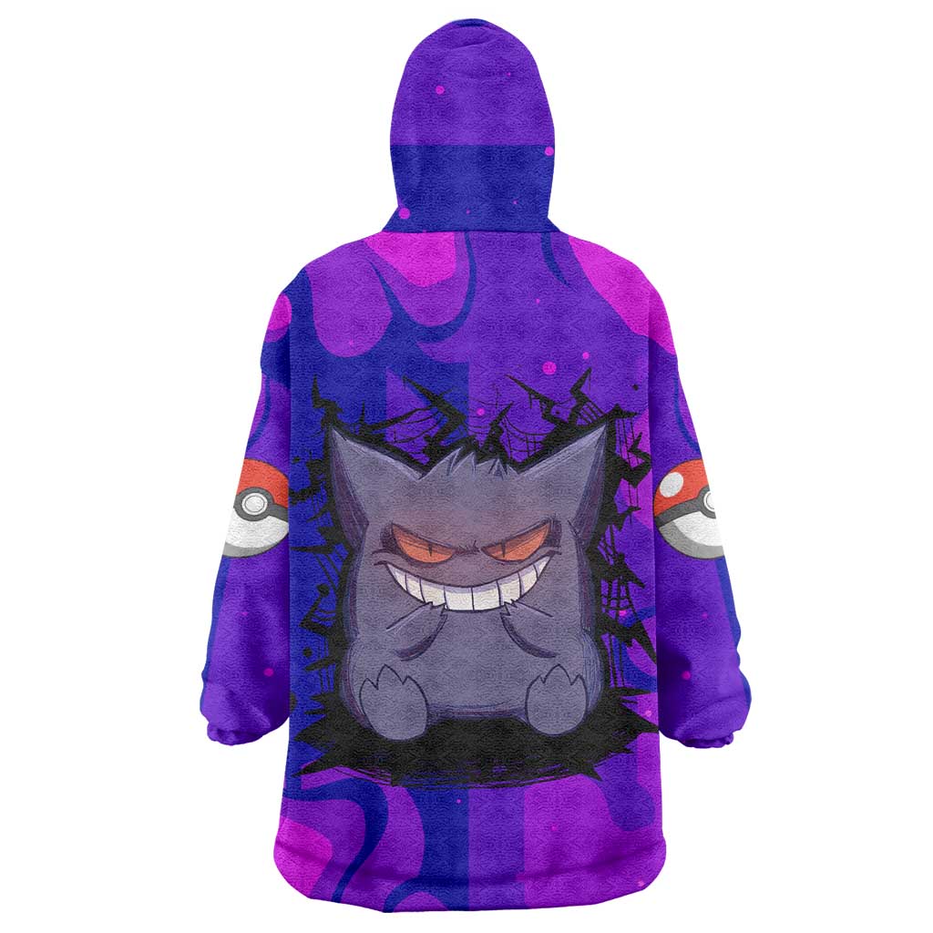 Gengar - Poke Wearable Blanket Hoodie Anime Style